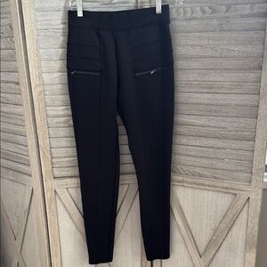 Yummie by Heather Thompson Black Women's Pants with front zip pockets pre owned